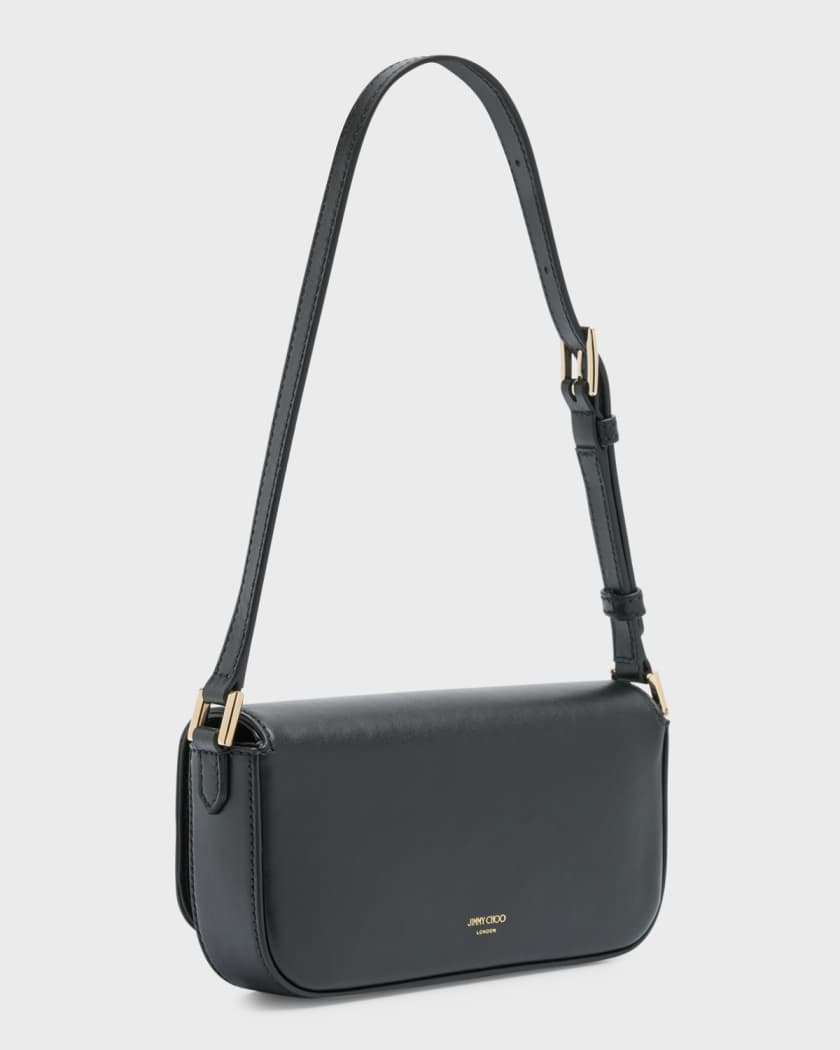 Jimmy Choo Avenue Mini Flap Leather Shoulder Bag