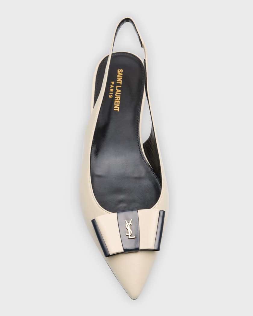 Anais YSL Bow Slingback Ballerina Flats