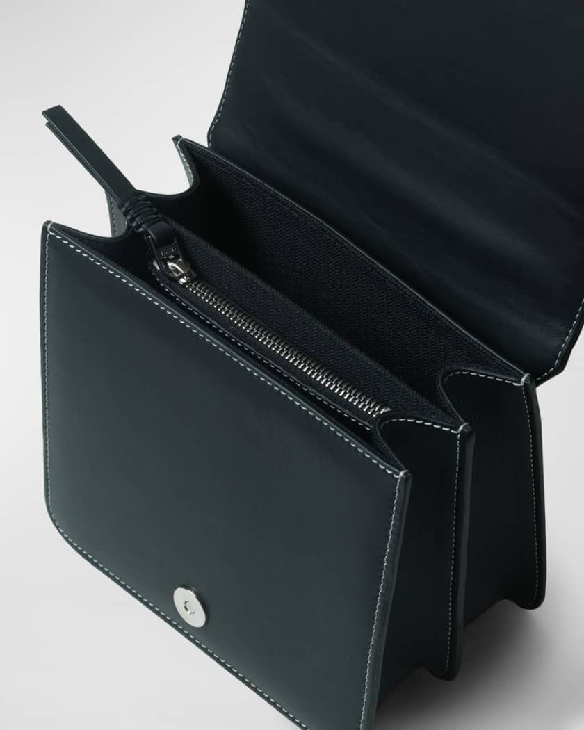Pandora Stitched Leather Top-Handle Bag