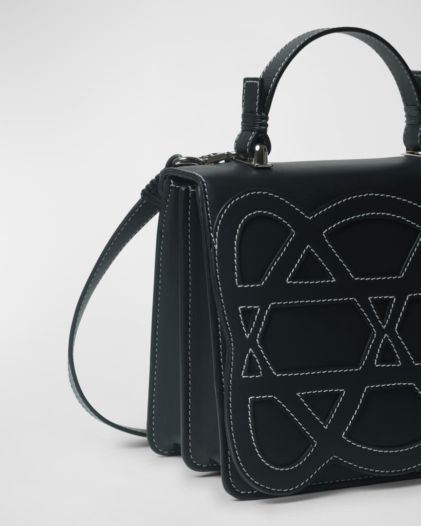 Pandora Stitched Leather Top-Handle Bag