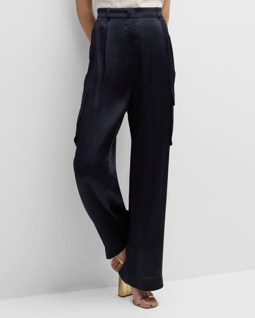 Black High Designer Pants for Women