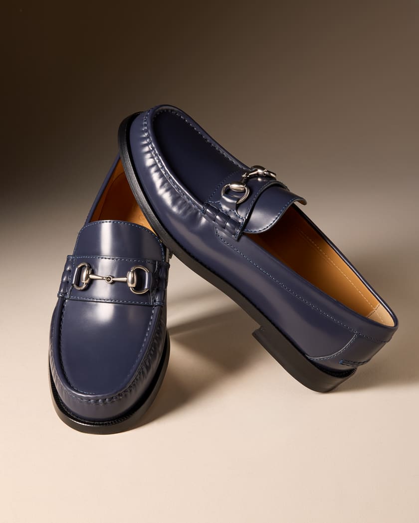 Royal blue gucci best sale loafers