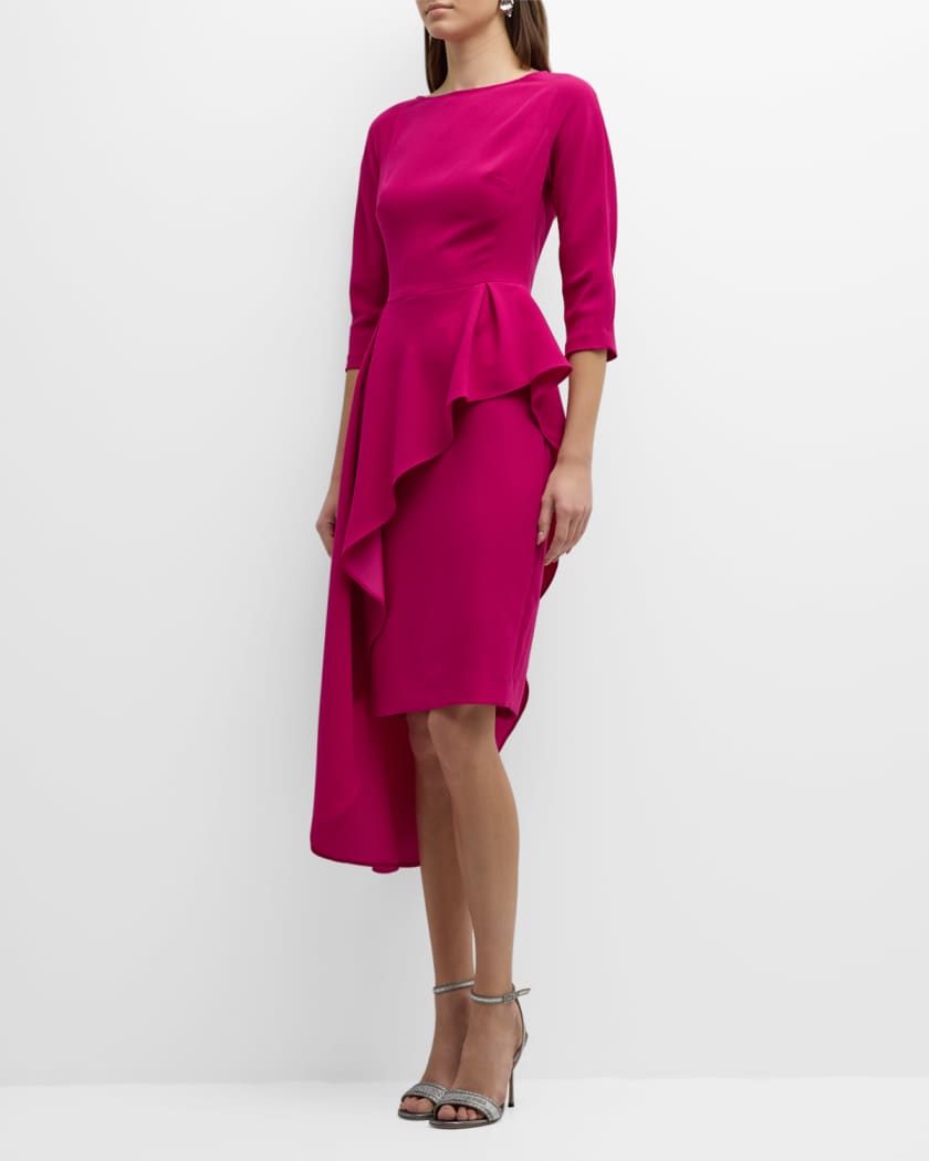 Teri jon deals peplum dress