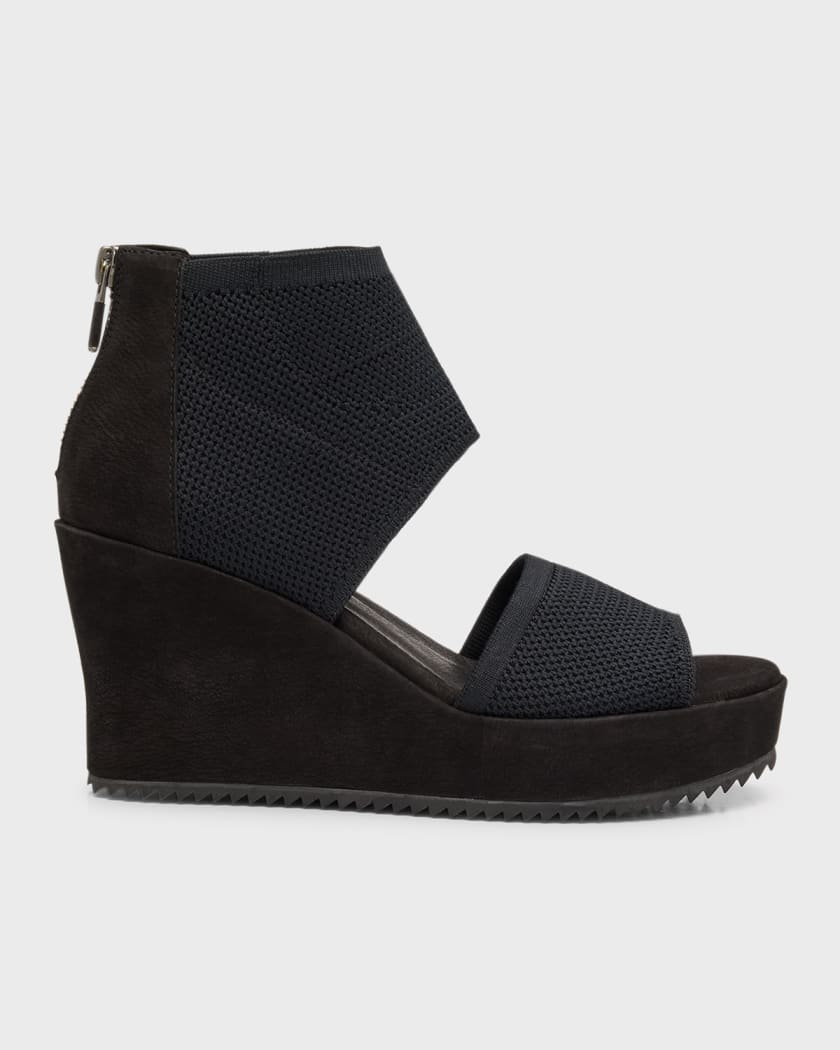 Eileen fisher mesh nubuck wedge cheap