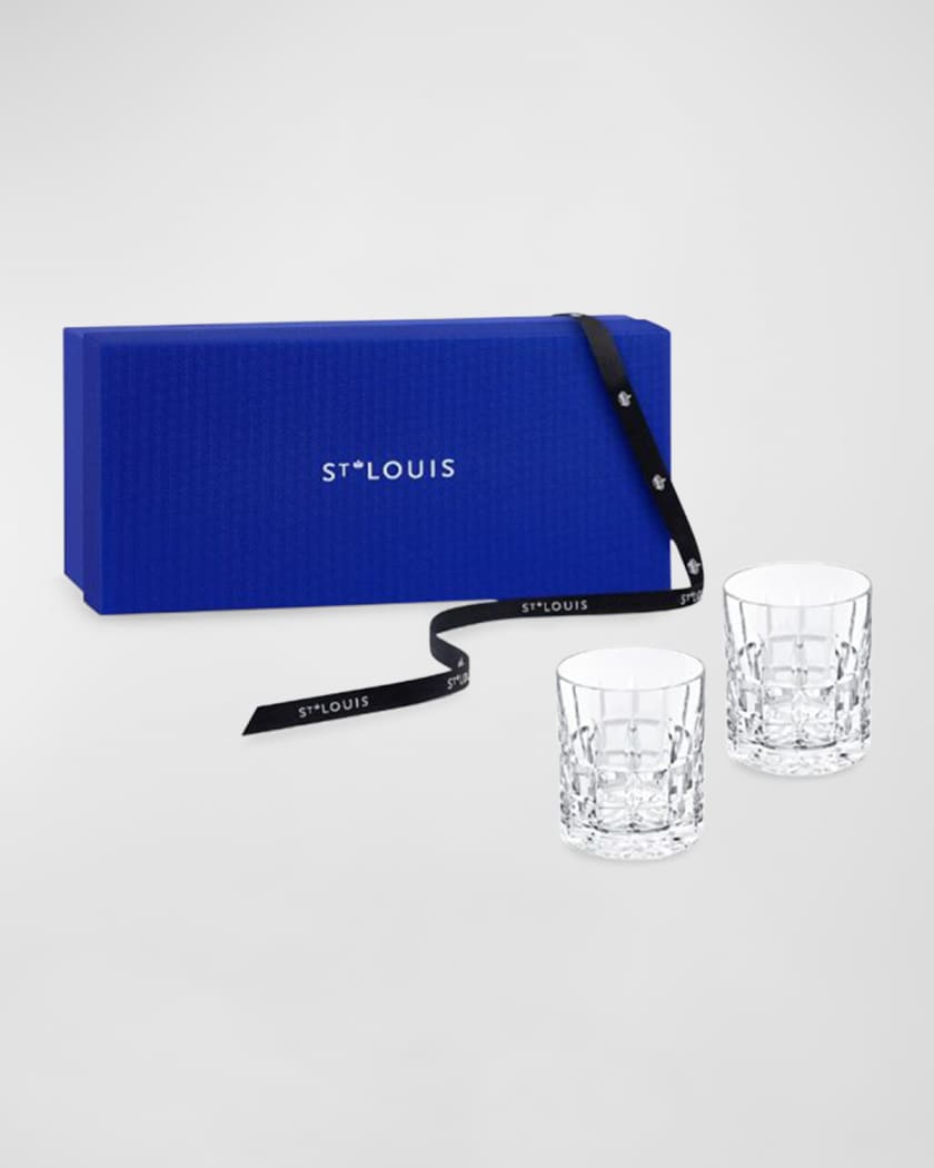 Short Drink Crystal Glasses - Set of 2