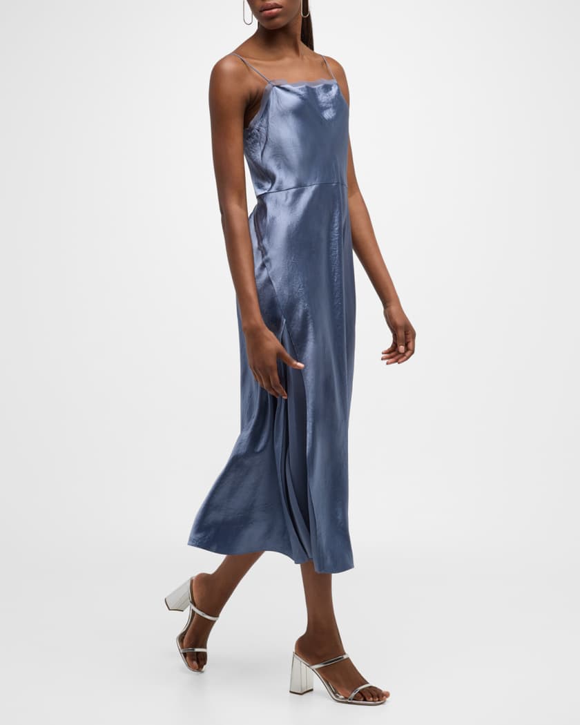 Vince satin slip clearance dress