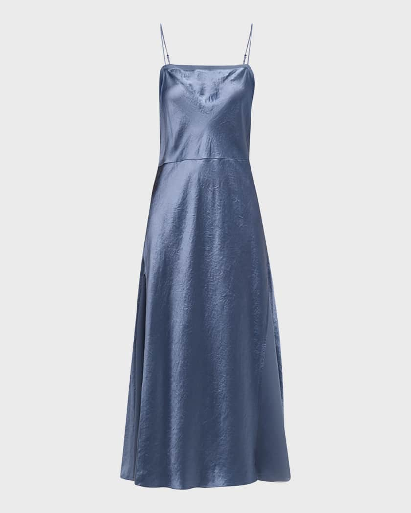 Vince Sheer Silk Paneled Long Slip Dress - Bergdorf Goodman