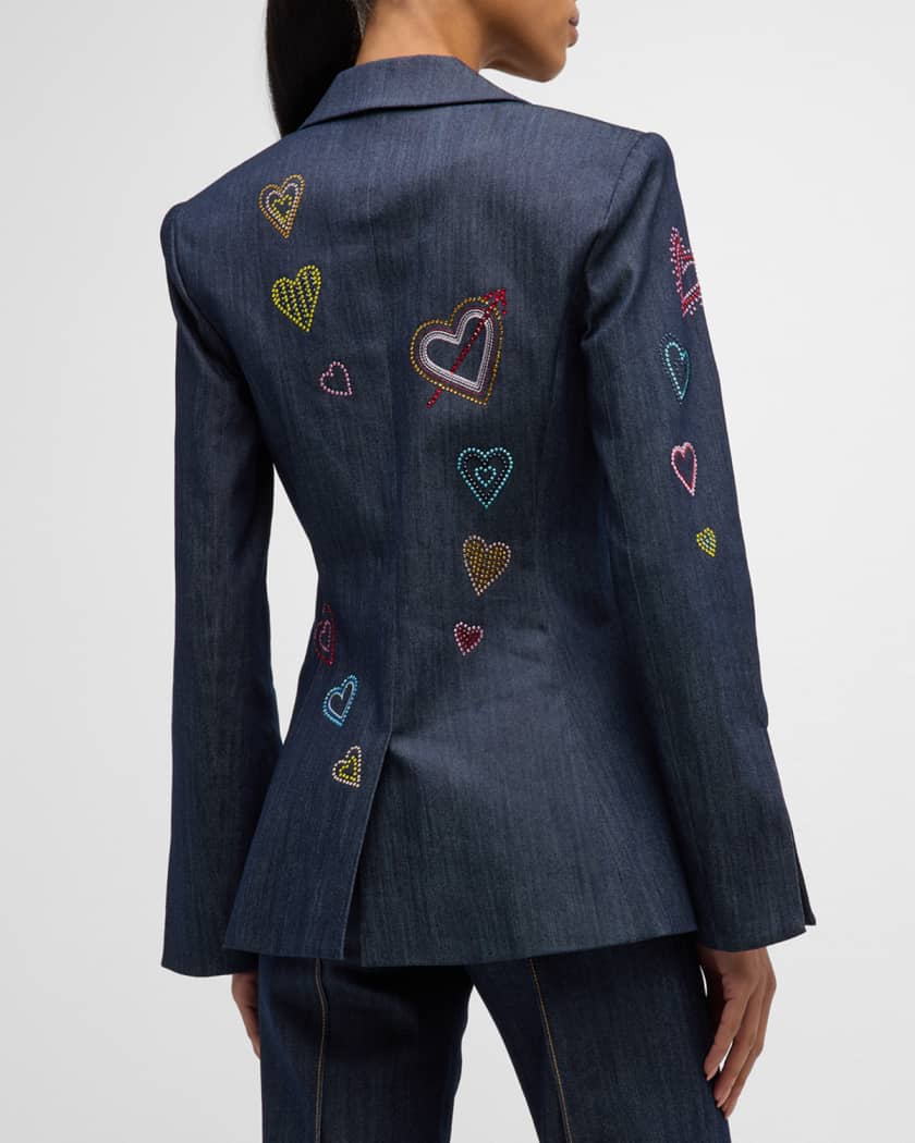 Cinq a sept embroidered jacket top