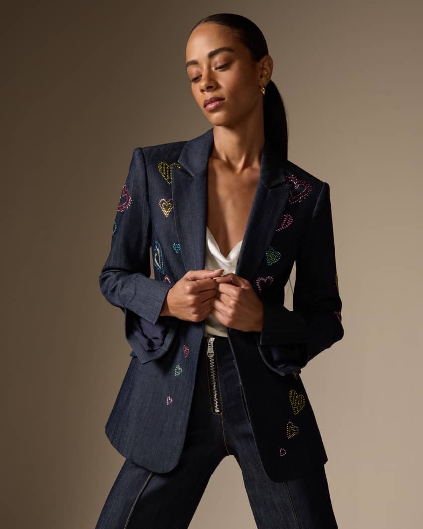 Cinq a sept embroidered jacket cheap