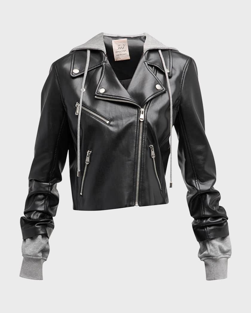 Neiman marcus on sale black leather jacket