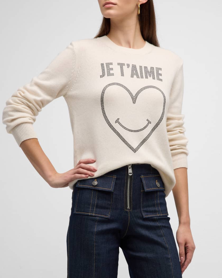 j crew heart sweater
