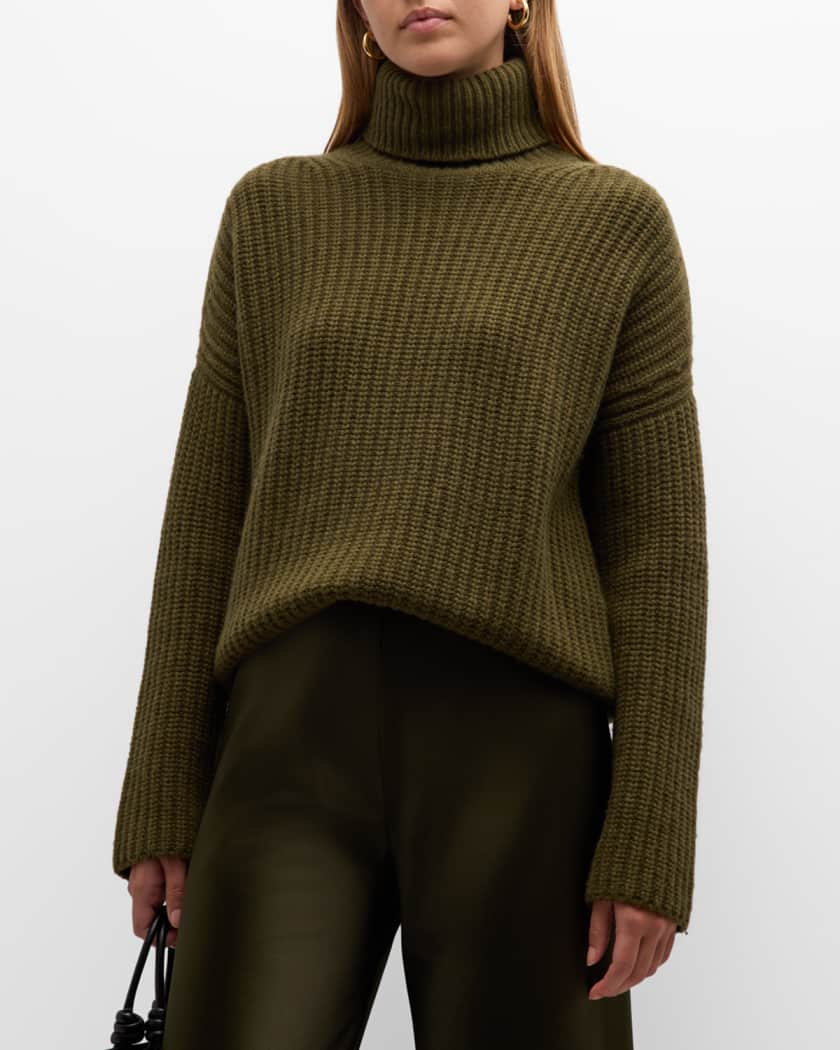 Red Heart Roomy Relaxed Turtleneck