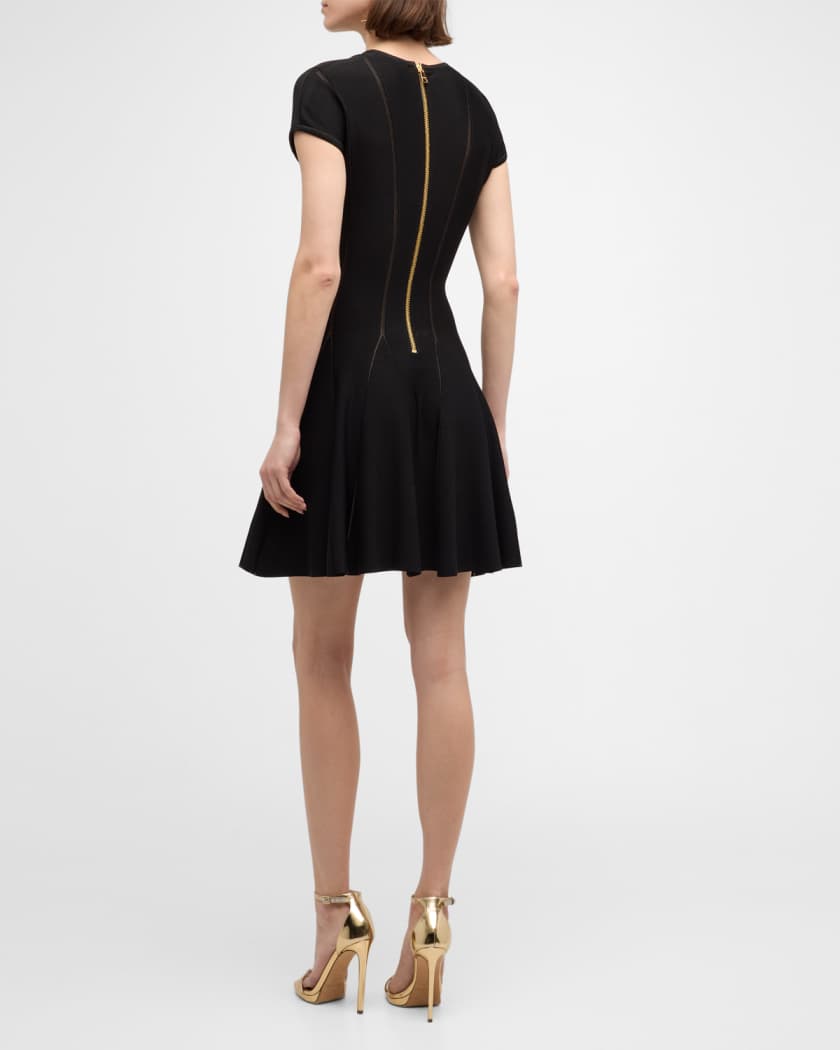 Balmain Black Halter Minidress