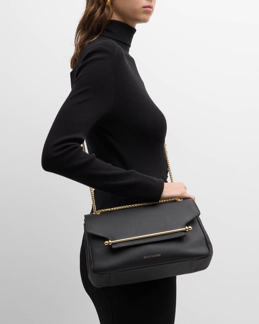 STRATHBERRY: East/west mini leather bag - Black  Strathberry mini bag EAST/ WEST MINI - W online at