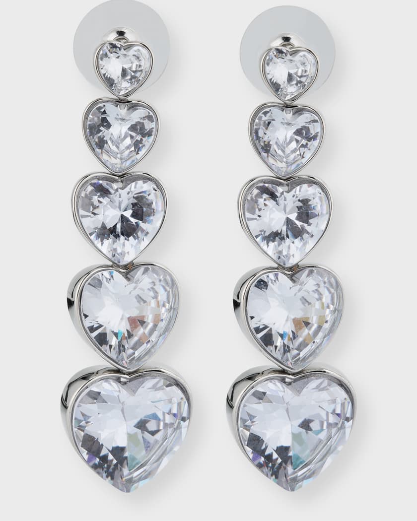 Luxury Heart Shaped Stud Earrings