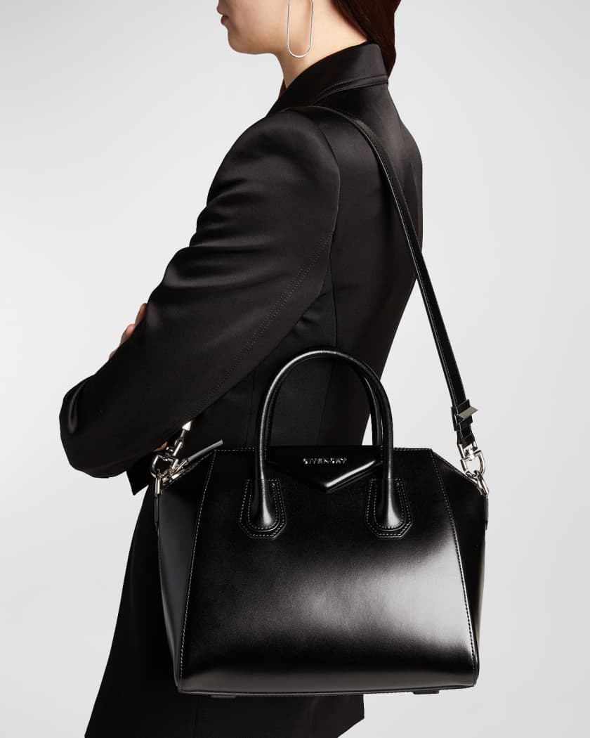 Antigona Small Top Handle Bag in Box Leather