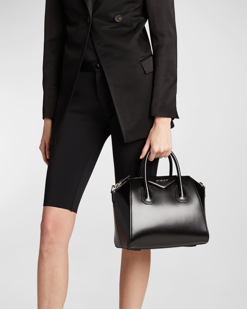 Antigona Small Top Handle Bag in Box Leather