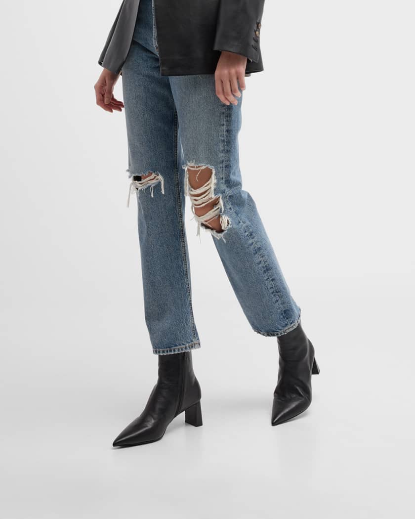 Rag Bone Viva Leather Ankle Boots Neiman Marcus