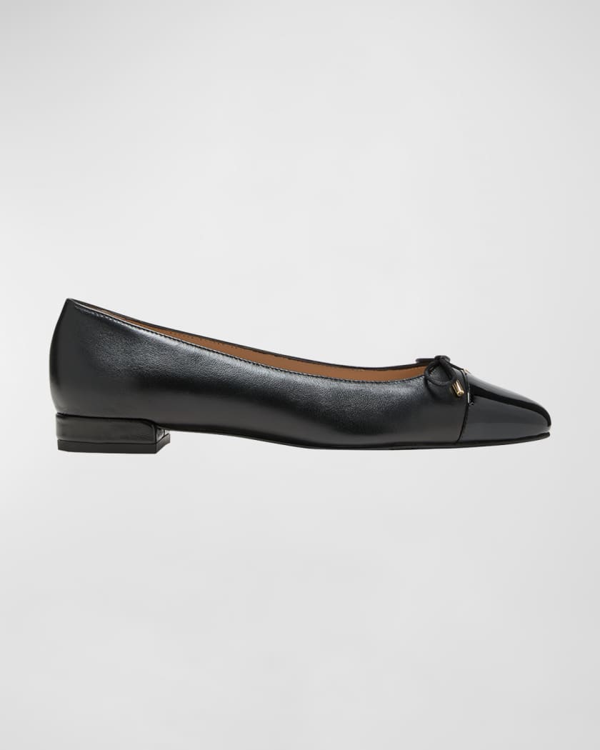 10mm Leather Ballerina Flats