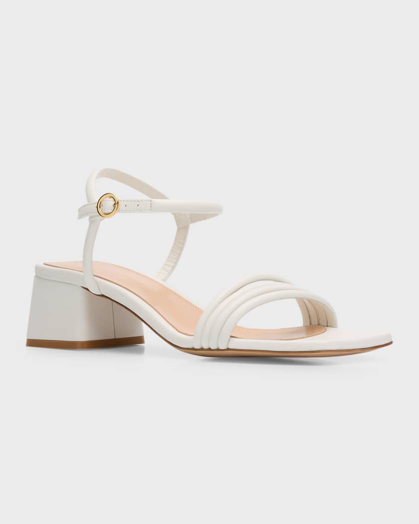 Gianvito Rossi Lena Strappy Block Heel Sandals Neiman Marcus