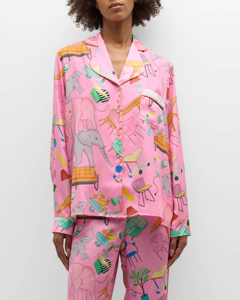 Karen Mabon One Night in Vegas Long-Sleeve Pajama Set