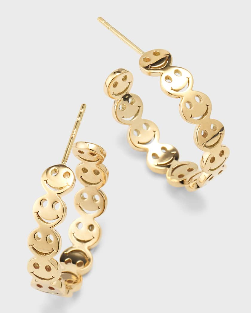 14k Gold Happy Face Jewelry Collection - Sydney Evan