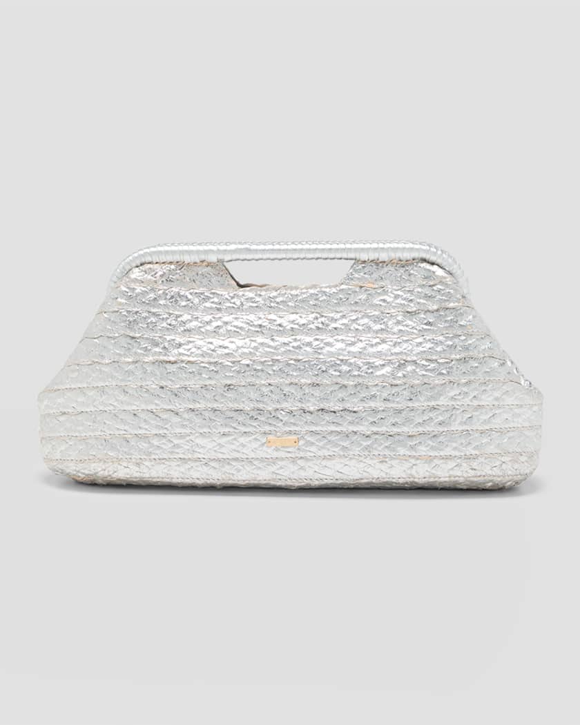 Large cream clutch bag best sale
