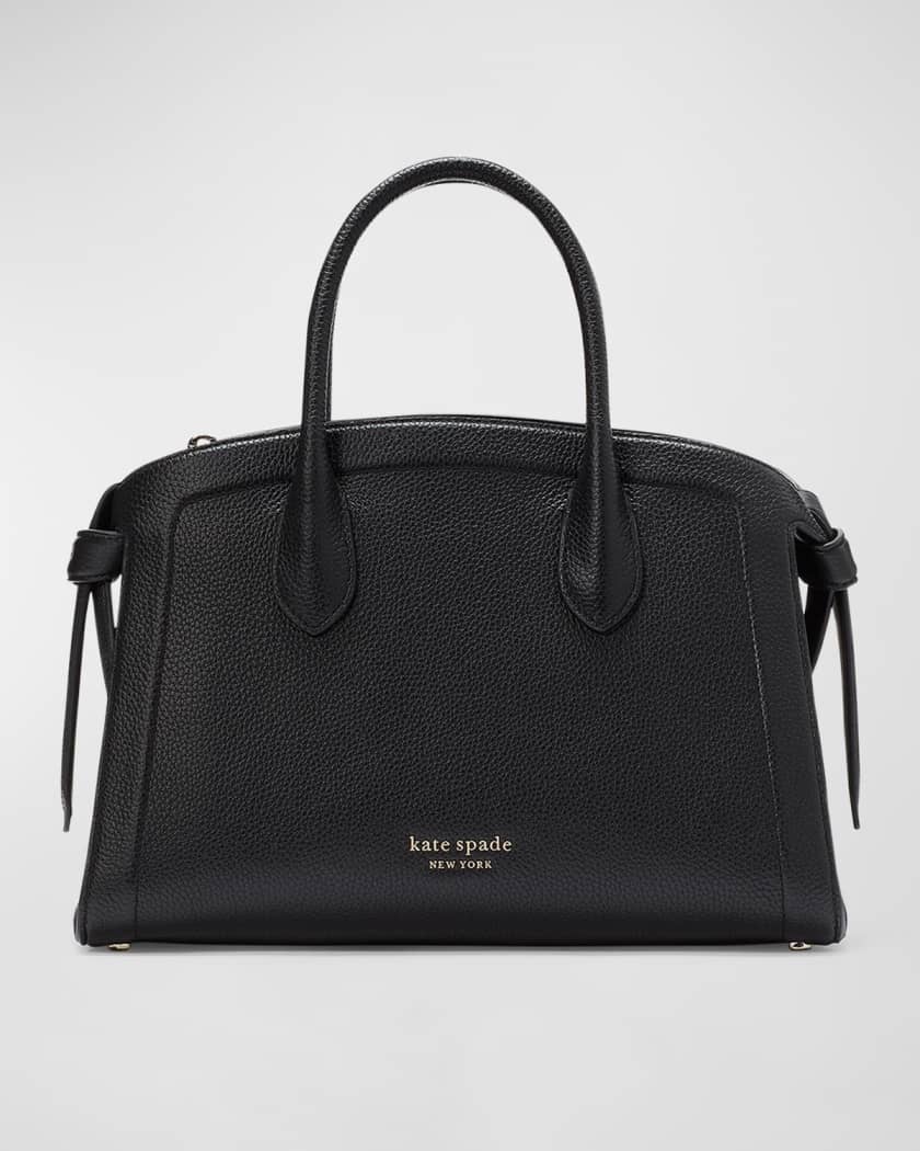 Kate Spade New York Knott Pebbled Leather Small Crossbody Bag - Black
