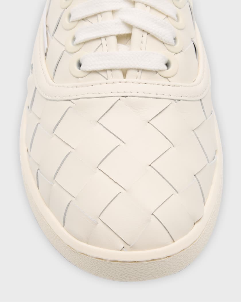 Sawyer Intrecciato Leather Low-Top Sneakers
