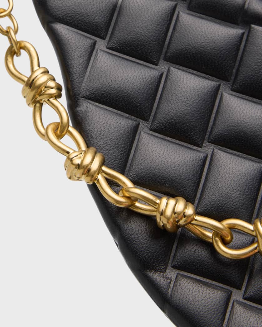 Bottega Veneta Leather Chain Toe Ring Flat Sandals Neiman Marcus