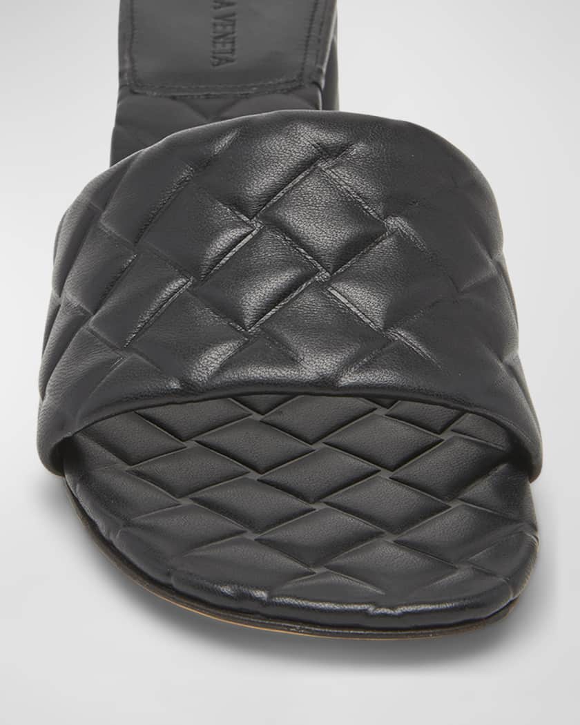 Bottega Veneta Quilted Leather Mule Sandals | Neiman Marcus