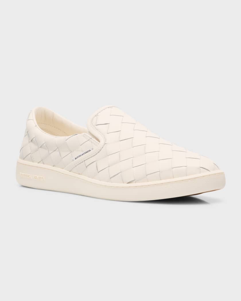 Men s Sawyer Intrecciato Leather Slip On Sneakers