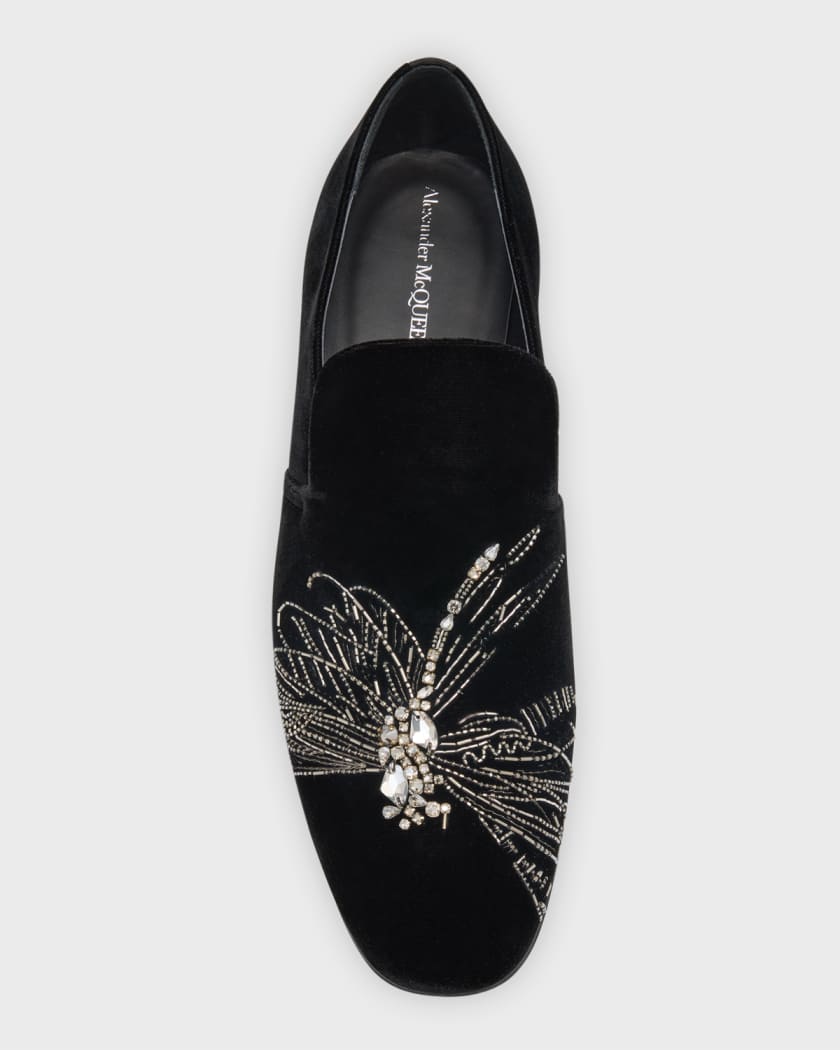 Alexander mcqueen velvet loafers on sale