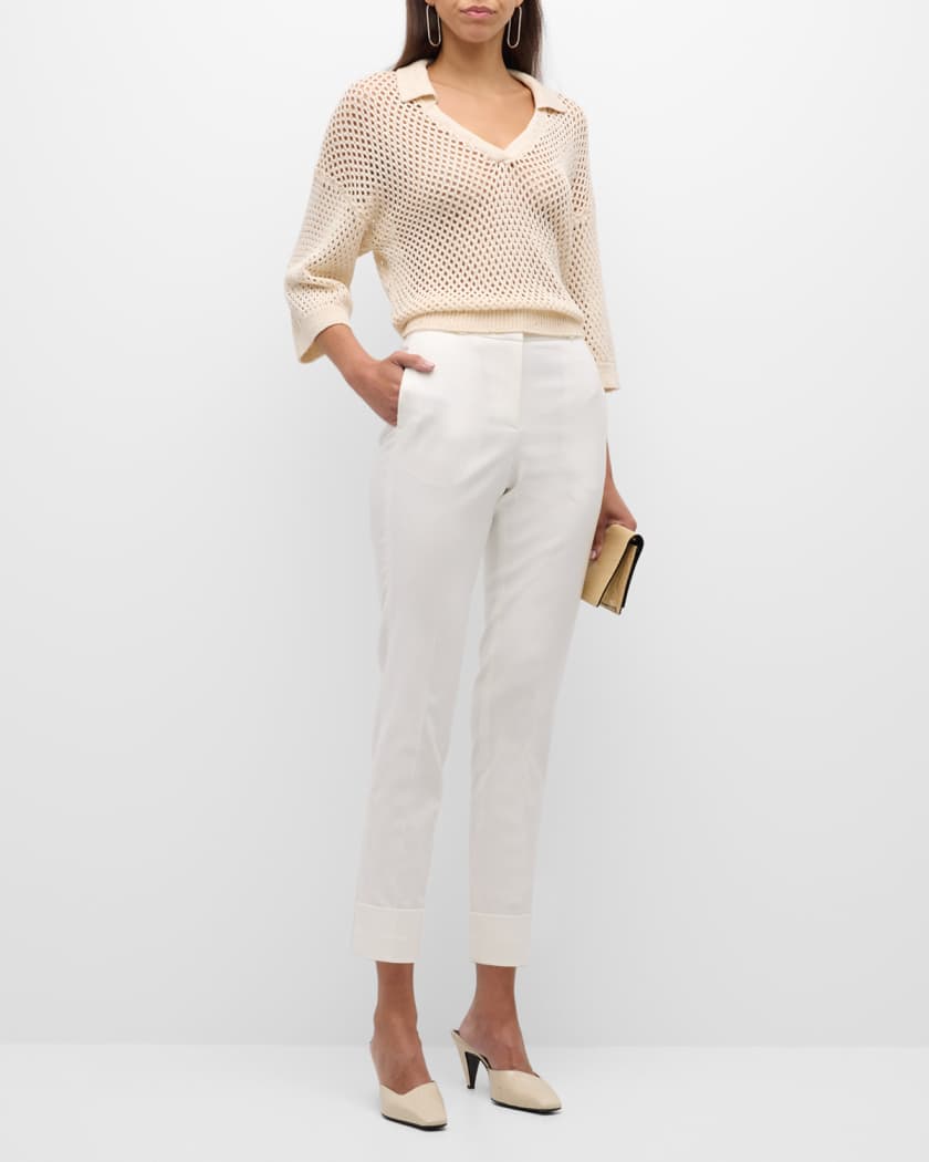 Peserico three-quarter sleeve sequined jumper - Neutrals