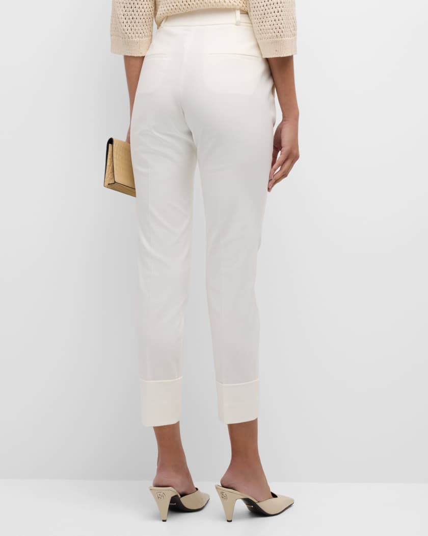 Peserico cropped tailored trousers - Blue