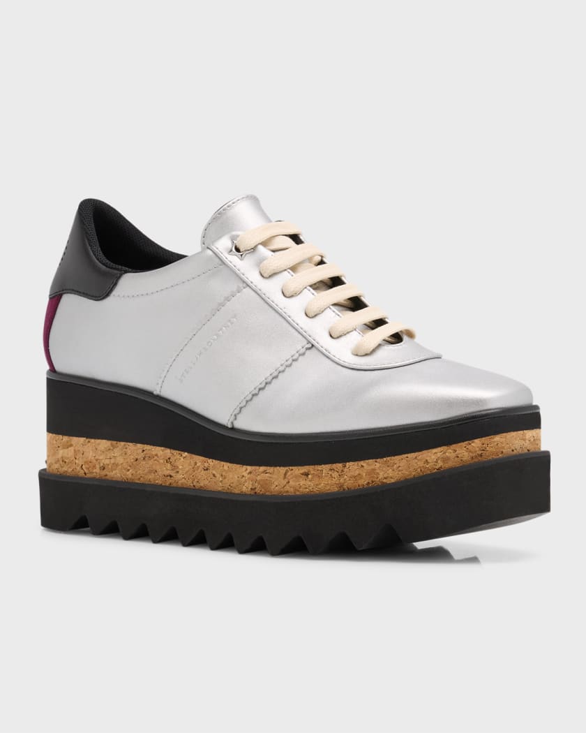 Stella McCartney Metallic Platform Sneaker Loafers Neiman Marcus