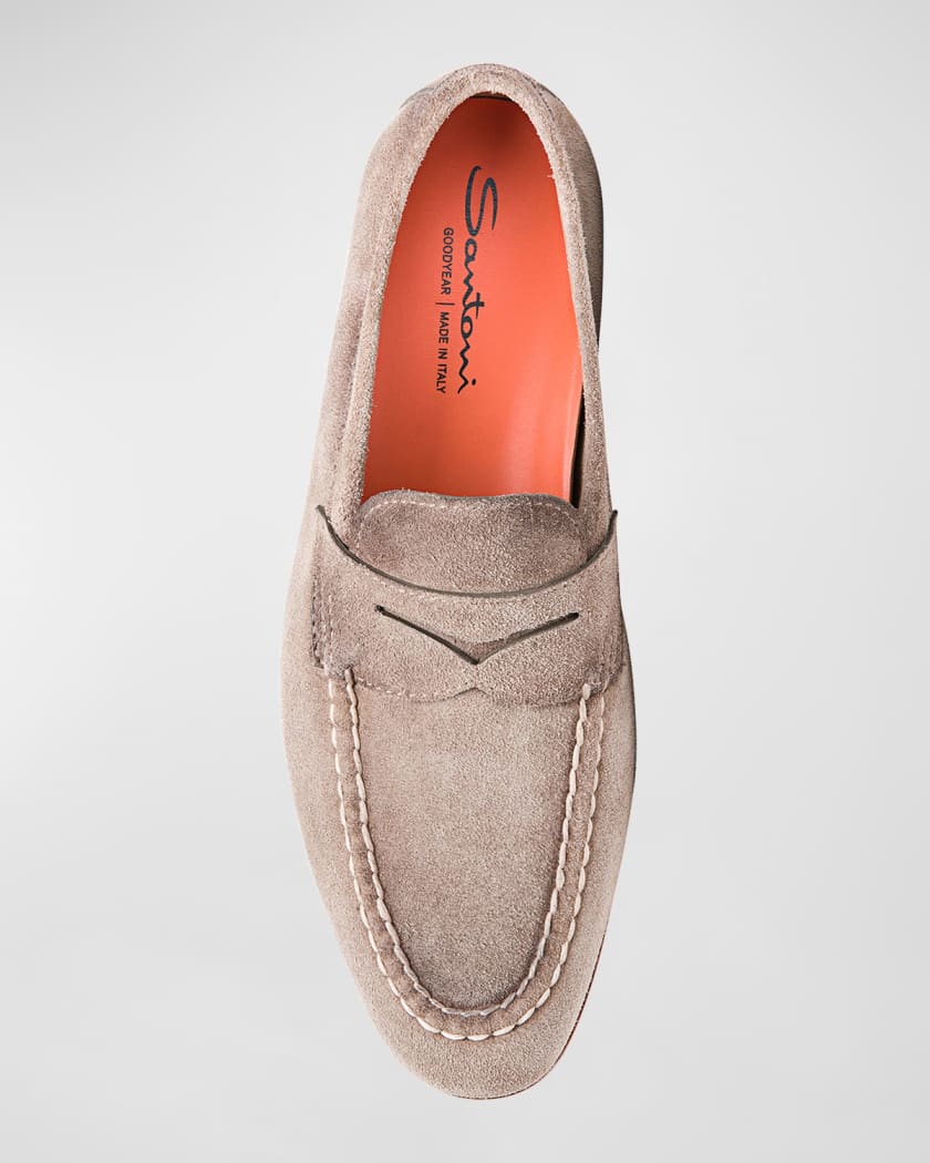 Santoni Penny slip-on loafers - Brown