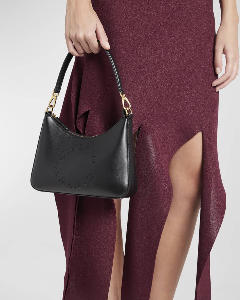 Logo Vegan Leather Shoulder Bag Neiman Marcus