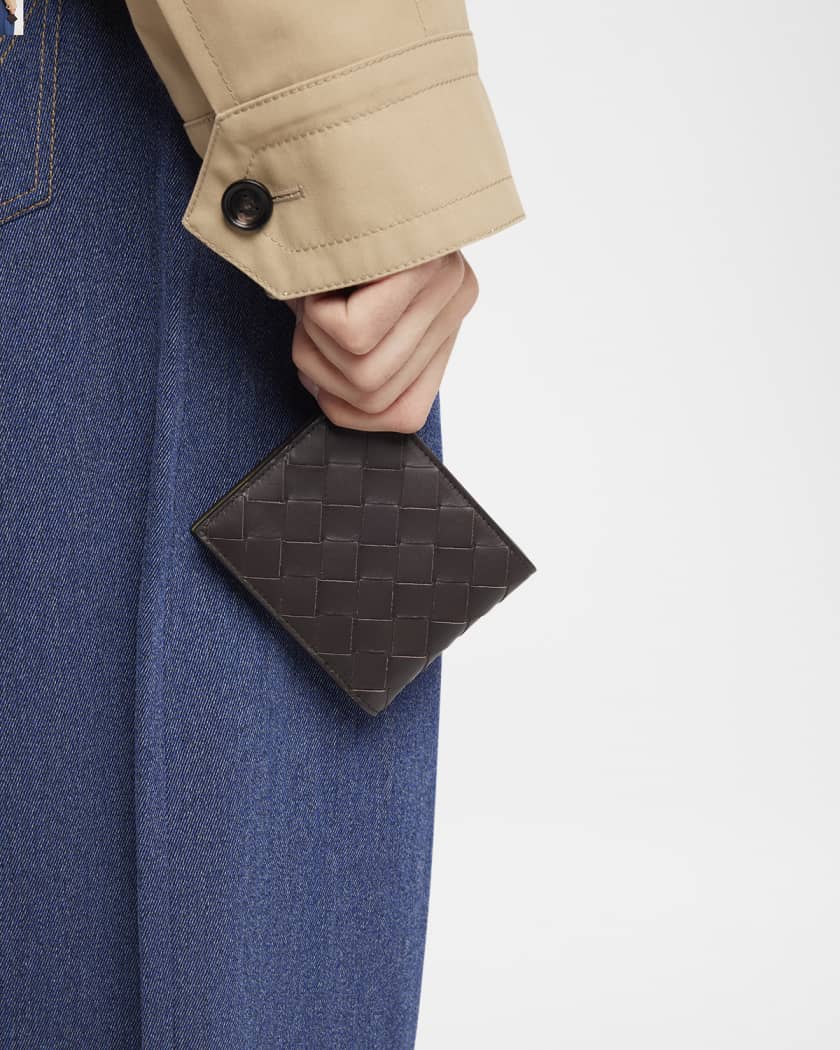 Men's Intrecciato 15 Bicolor Leather Bifold Wallet