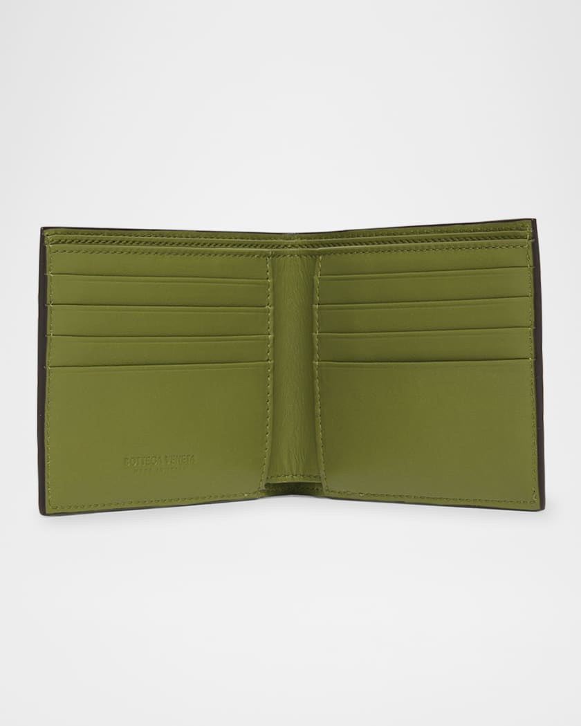 Men's Intrecciato 15 Bicolor Leather Bifold Wallet