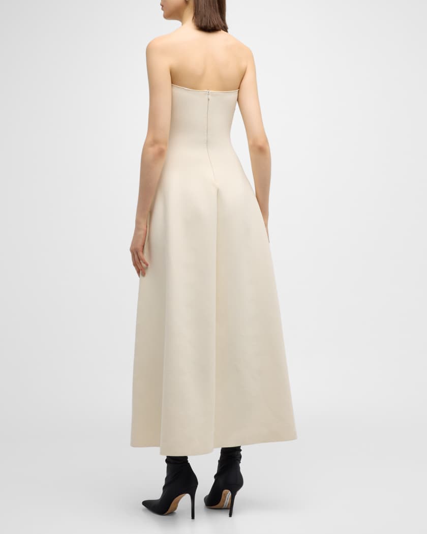 Strapless a line midi dress sale
