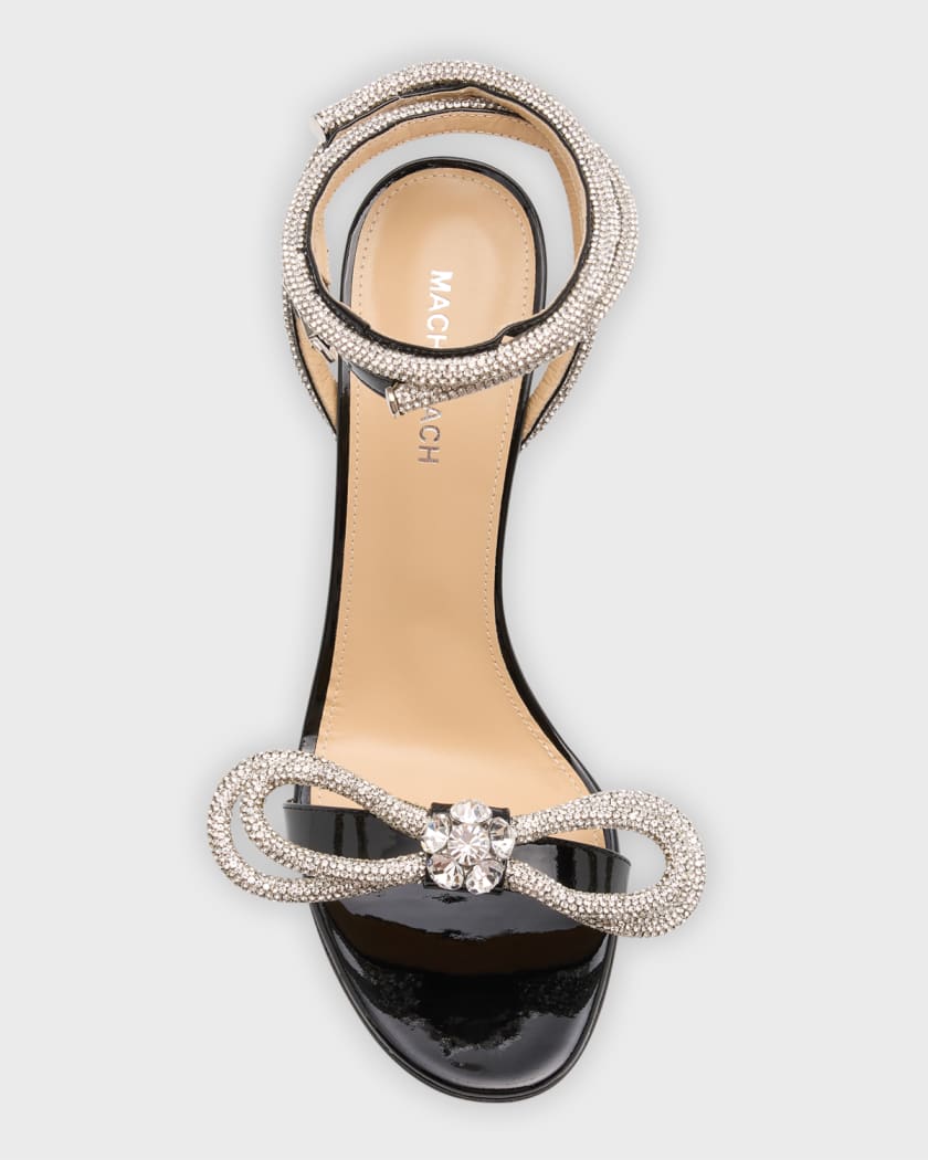Crystal bow sandals on sale