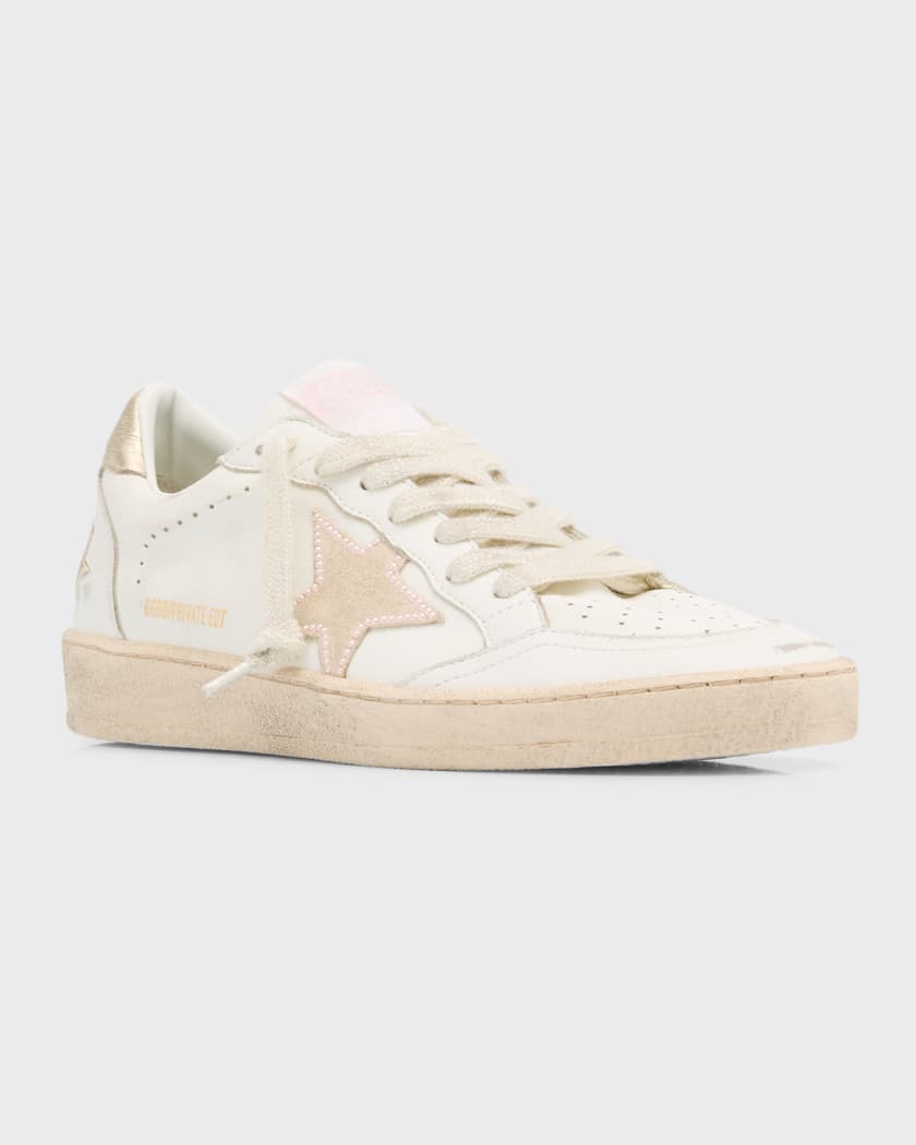 Ball Star Metallic Leather Sneakers