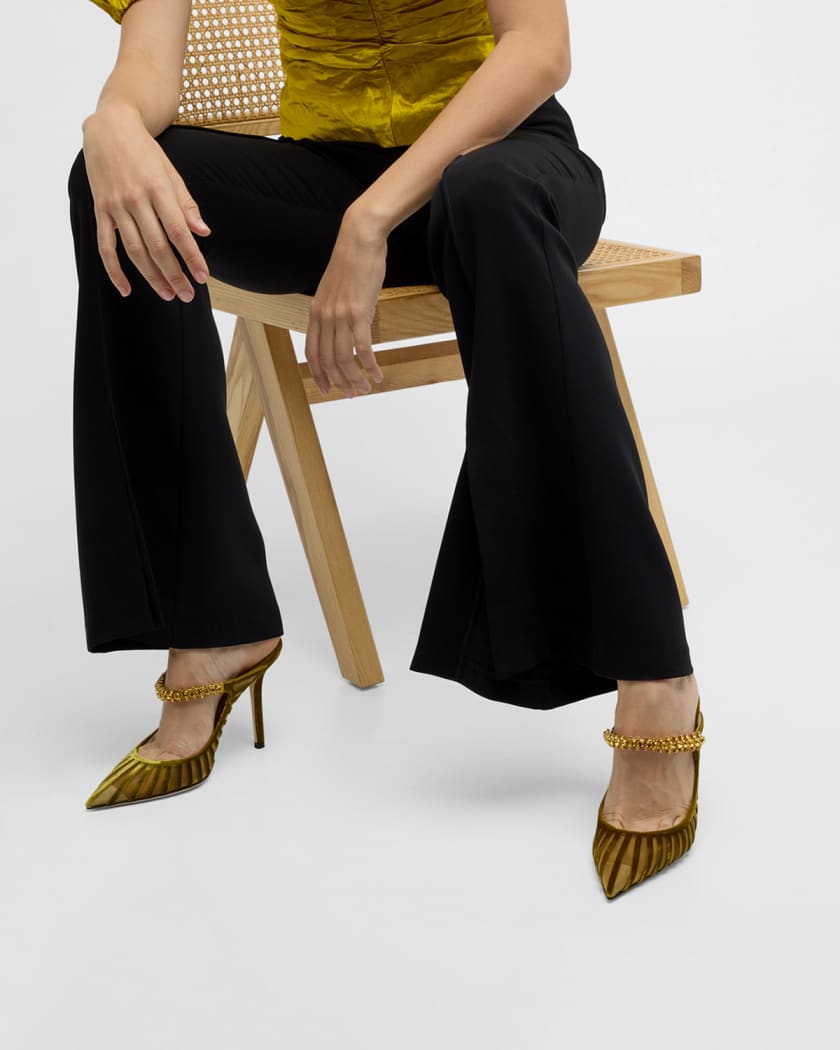 jimmy choo bing crystal strap mules