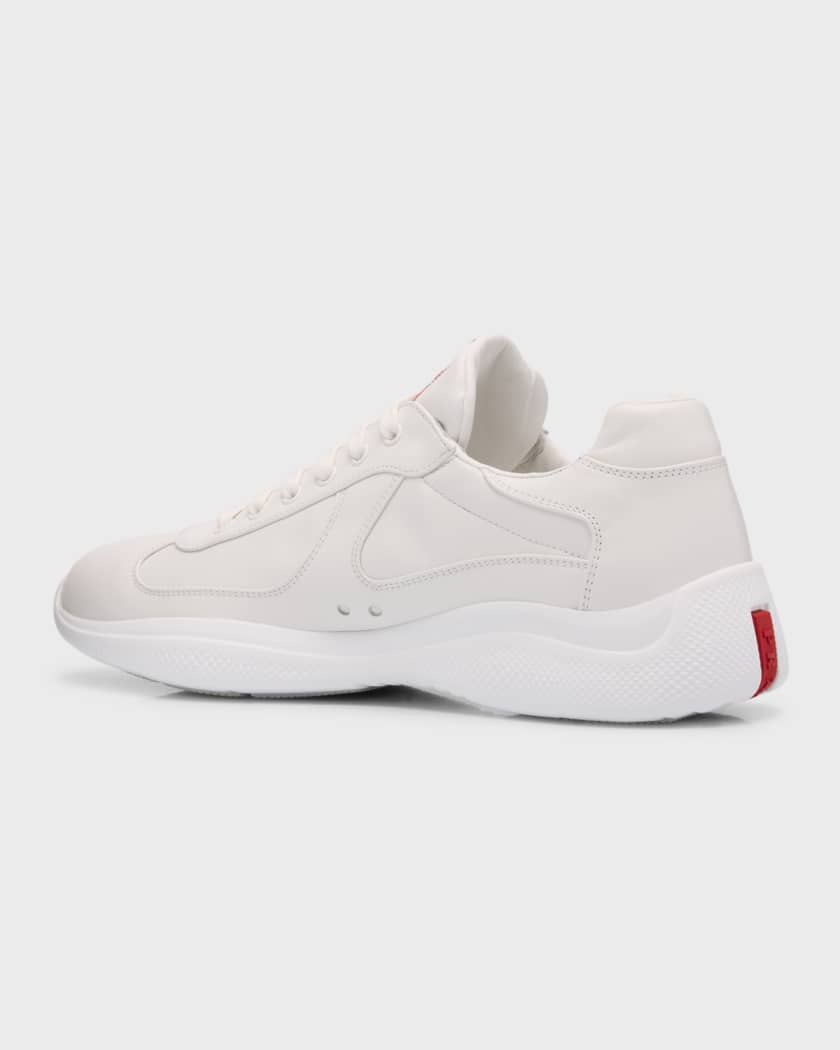 Men's Americas Cup Napa Leather Low-Top Sneakers