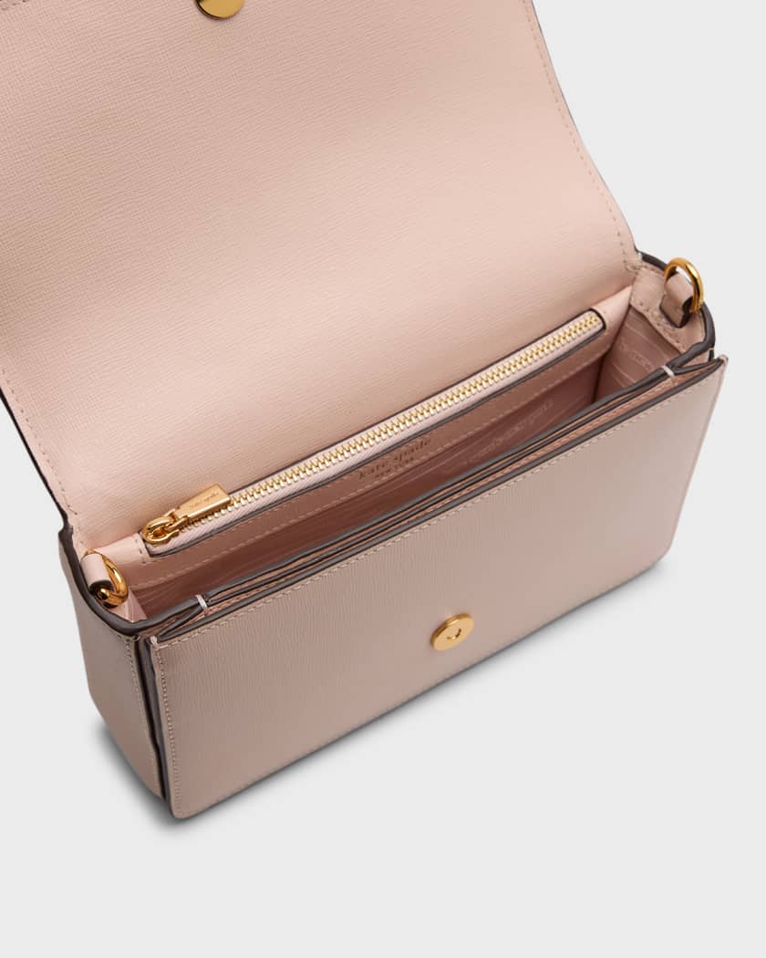 Kate Spade New York Staci Saffiano Leather Flap Purse Handbag & Matching  Wallet