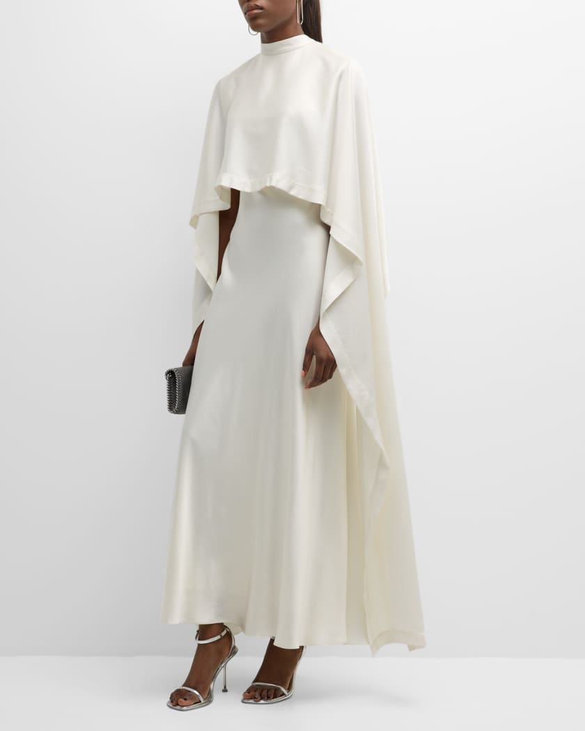 Cape Back Asymmetrical Gown - Women - Ready-to-Wear