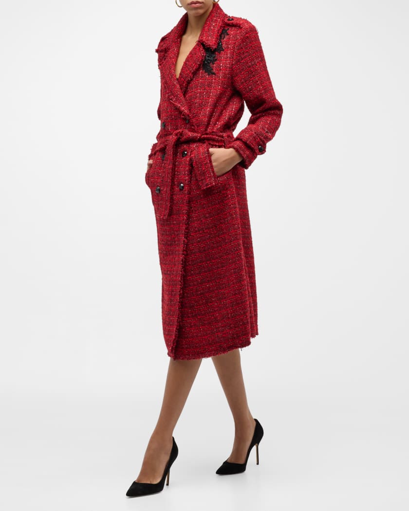 Wendy Tweed Double Breasted Belted Coat Dress
