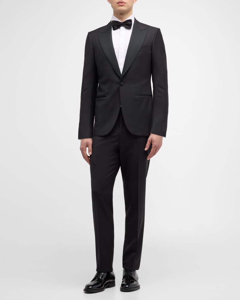 Men's Wool-Mohair Solid Tuxedo