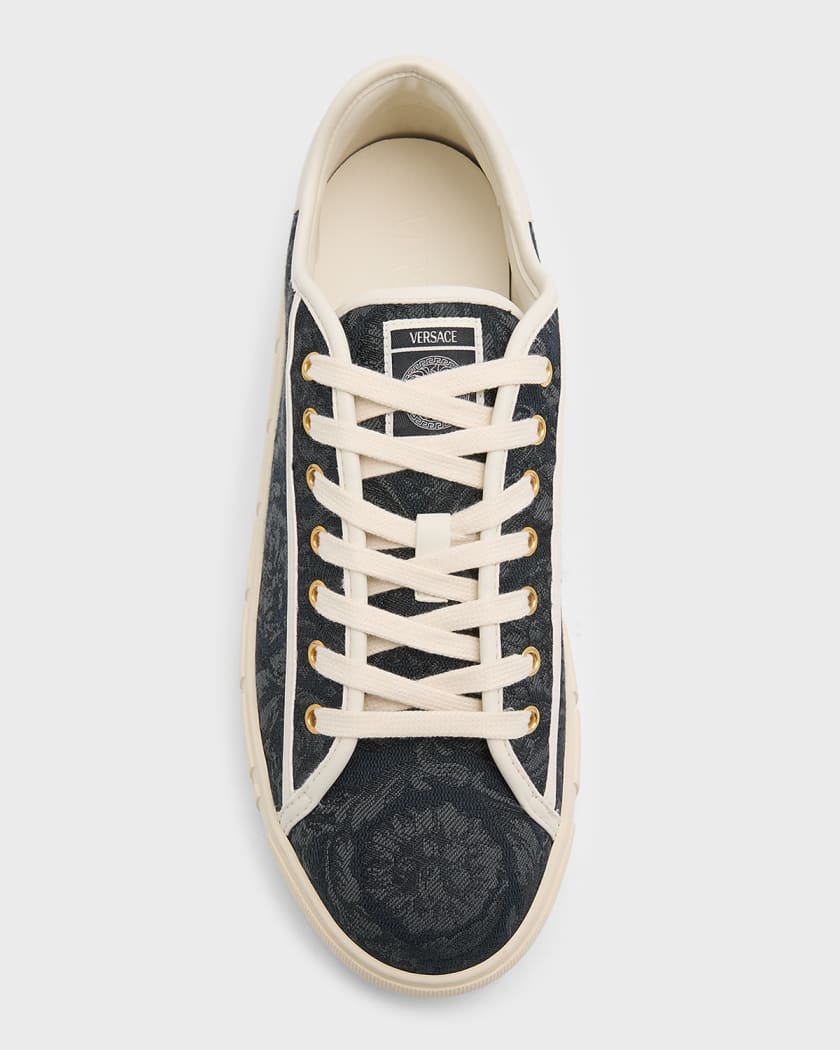 Versace canvas shoes clearance
